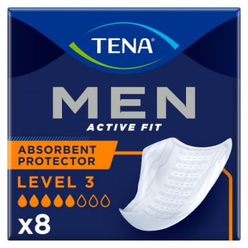 TENA Men Level 3 Absorbent Protector Pads - 8 Pack |  | ND-0282 | Tena | Allanda