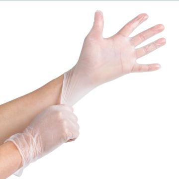 Powder Free Vinyl Gloves Large | Pack of 100