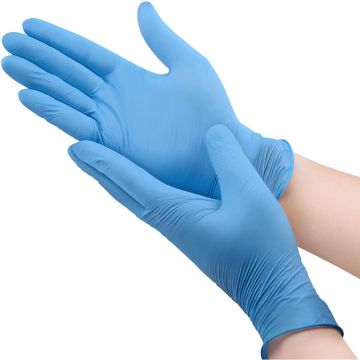 Blue Nitrile Powder Free Disposable Gloves - Large - 100 Pack | Large | TK-0633 | Allanda
