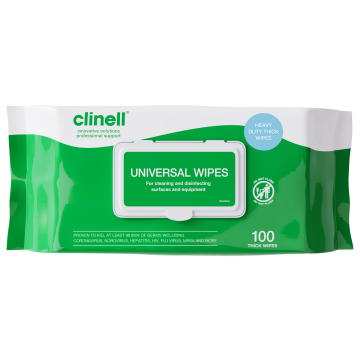 Clinell Universal Disenfectant Wipes - Pack of 100 |  | HC-0676 | Allanda
