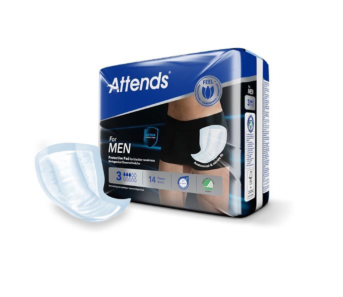 Attends\u0020For\u0020Men\u0020Level\u00203\u0020Pads\u0020\u002D\u002014\u0020Pack