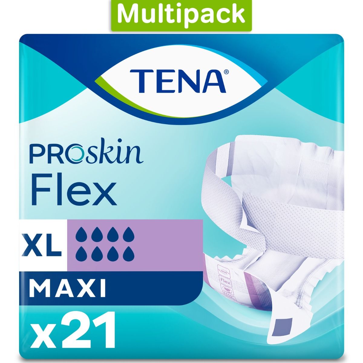TENA\u0020Proskin\u0020Flex\u0020Maxi\u0020Slips\u0020\u002D\u0020XL\u0020\u002D\u0020Case\u0020Saver\u0020\u002D\u00203\u0020Packs\u0020of\u002021