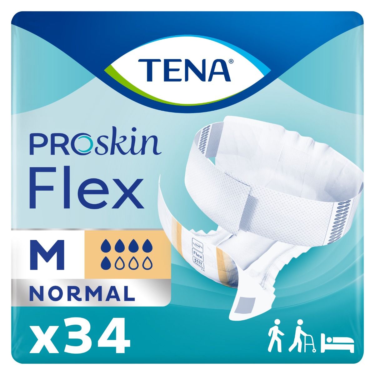 TENA\u0020Proskin\u0020Flex\u0020Normal\u0020Slips\u0020\u002D\u0020Medium\u0020\u002D\u002034\u0020Pack