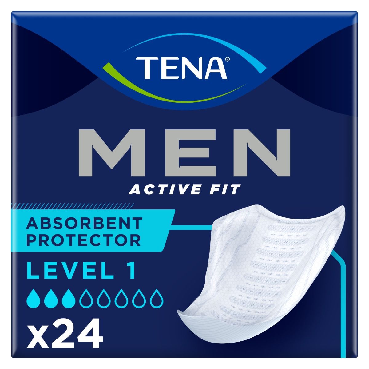 Tena\u0020for\u0020Men\u0020Active\u0020Fit\u0020Level\u00201,\u0020Pack\u002024