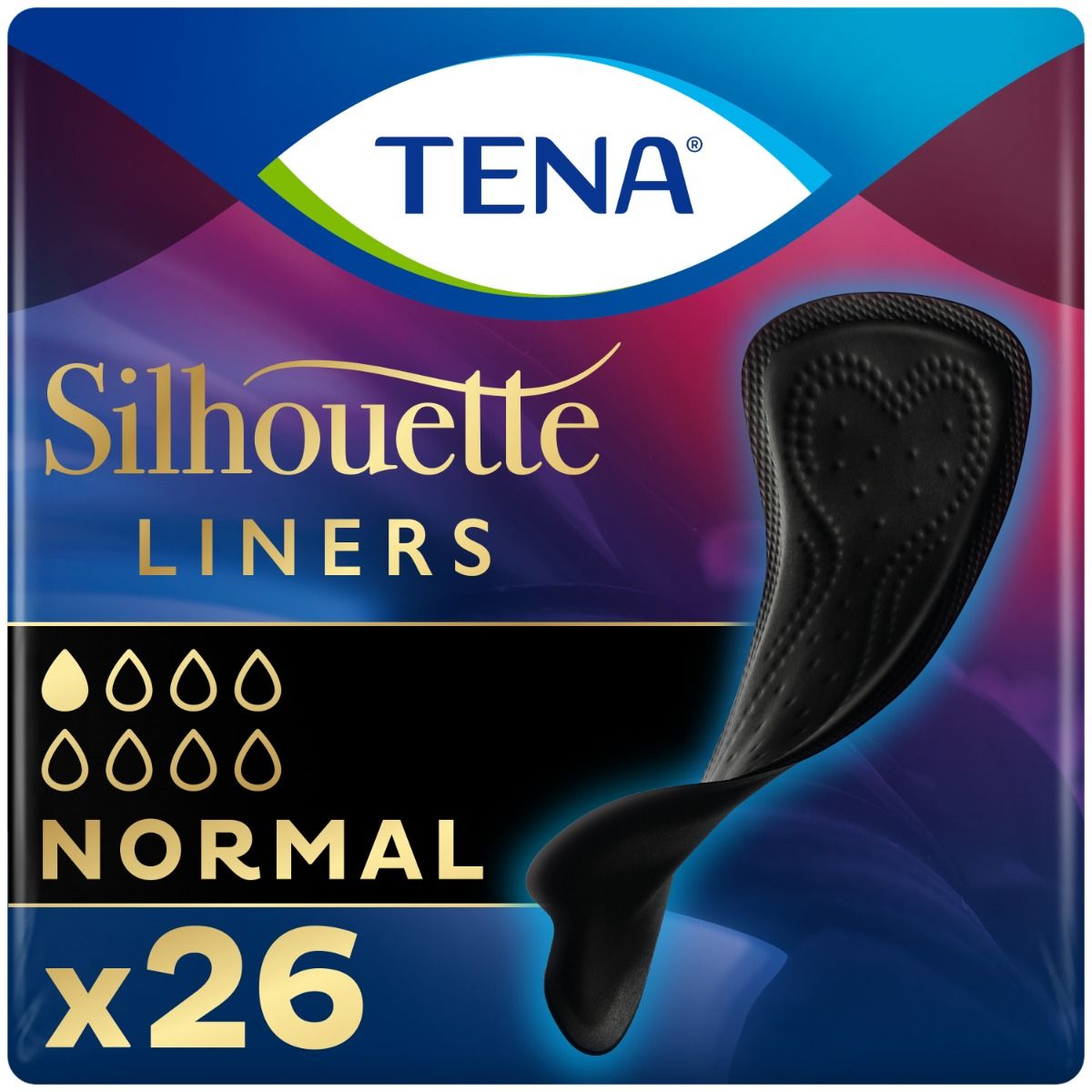 TENA\u0020Silhouette\u0020Noir\u0020Normal\u0020Liners\u0020\u002D\u0020Black\u0020\u002D\u002026\u0020Pack