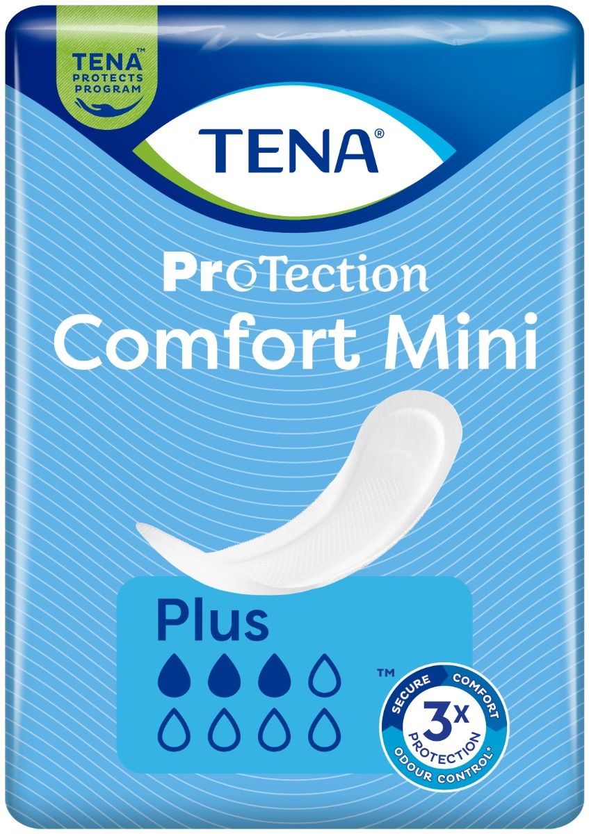 TENA\u0020Proskin\u0020Comfort\u0020Mini\u0020Plus\u0020Pads\u0020\u002D\u002030\u0020Pack