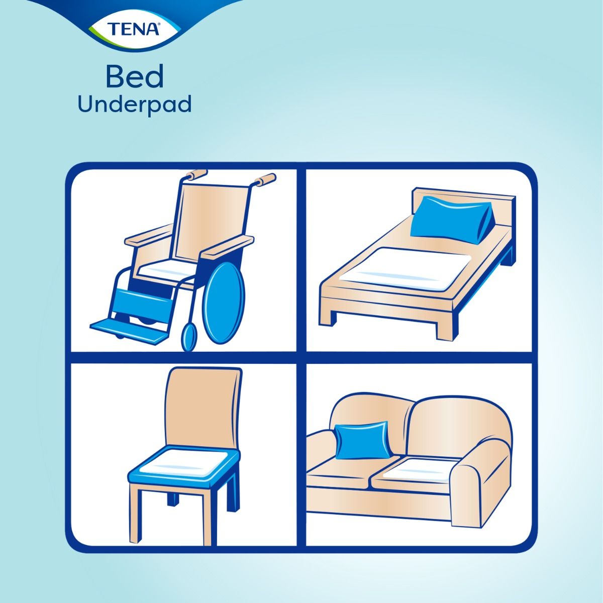 TENA\u0020Bed\u0020Plus\u0020Wings\u0020Secure\u0020Zone\u0020Pads\u0020\u002D\u0020180x80cm\u0020\u002D\u002020\u0020Pack