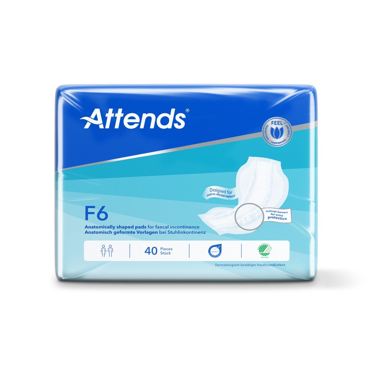 Attends\u0020F6\u0020Faecal\u0020Pads\u0020\u002D\u002040\u0020Pack