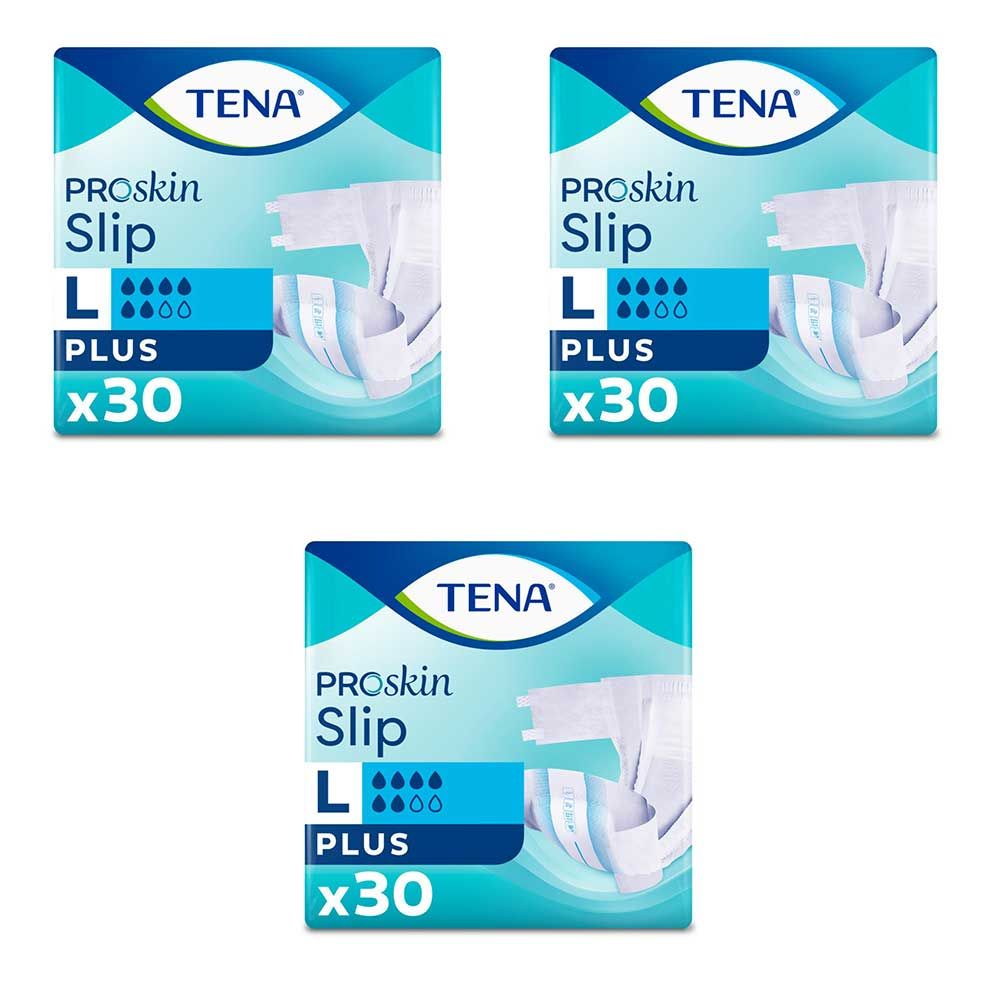 TENA\u0020Proskin\u0020Slip\u0020Plus\u0020\u002D\u0020Large\u0020\u002D\u0020Case\u0020Saver\u0020\u002D\u00203\u0020Packs\u0020of\u002030