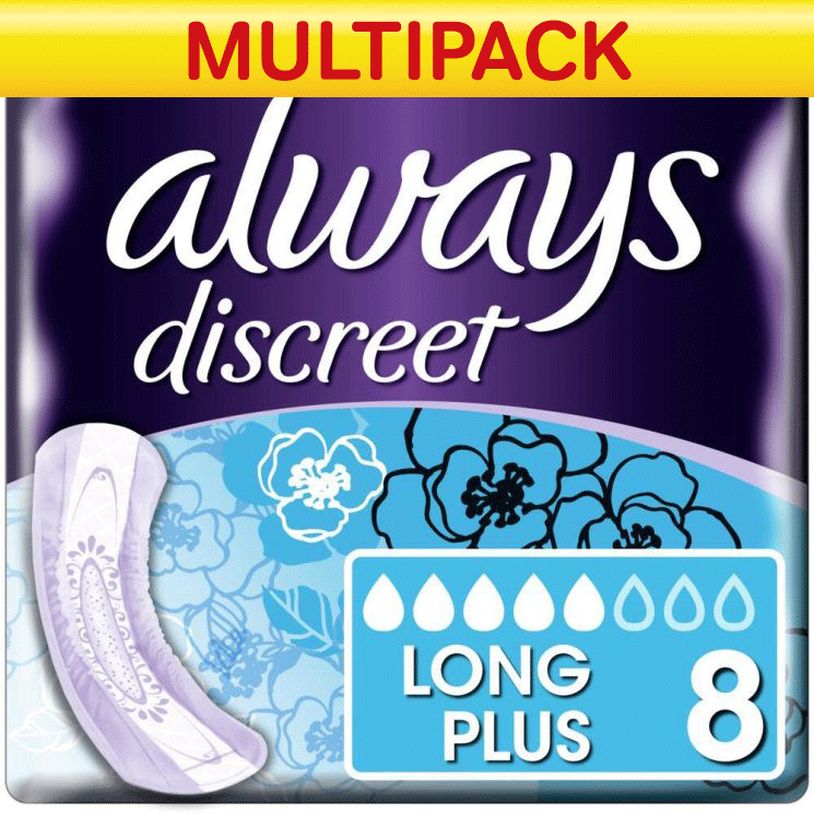 Always\u0020Discreet\u0020Pads\u0020Long\u0020Plus\u0020\u002D\u0020Case\u0020Saver\u0020\u002D\u00205\u0020Packs\u0020of\u00208