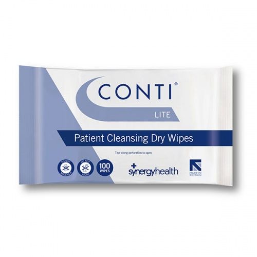 Conti\u0020Lite\u0020Patient\u0020Cleansing\u0020Dry\u0020Wipes\u0020\u002D\u0020Large\u0020\u002D\u0020100\u0020Pack