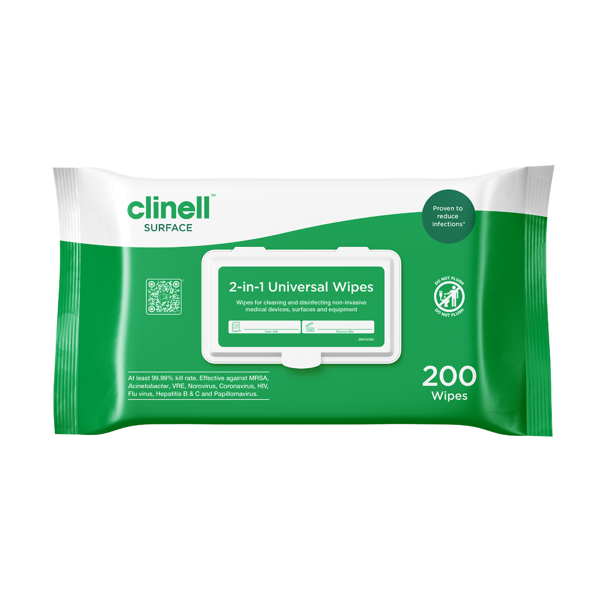 Clinell\u0020Universal\u0020Wipes\u0020\u007C\u0020Pack\u0020of\u0020200