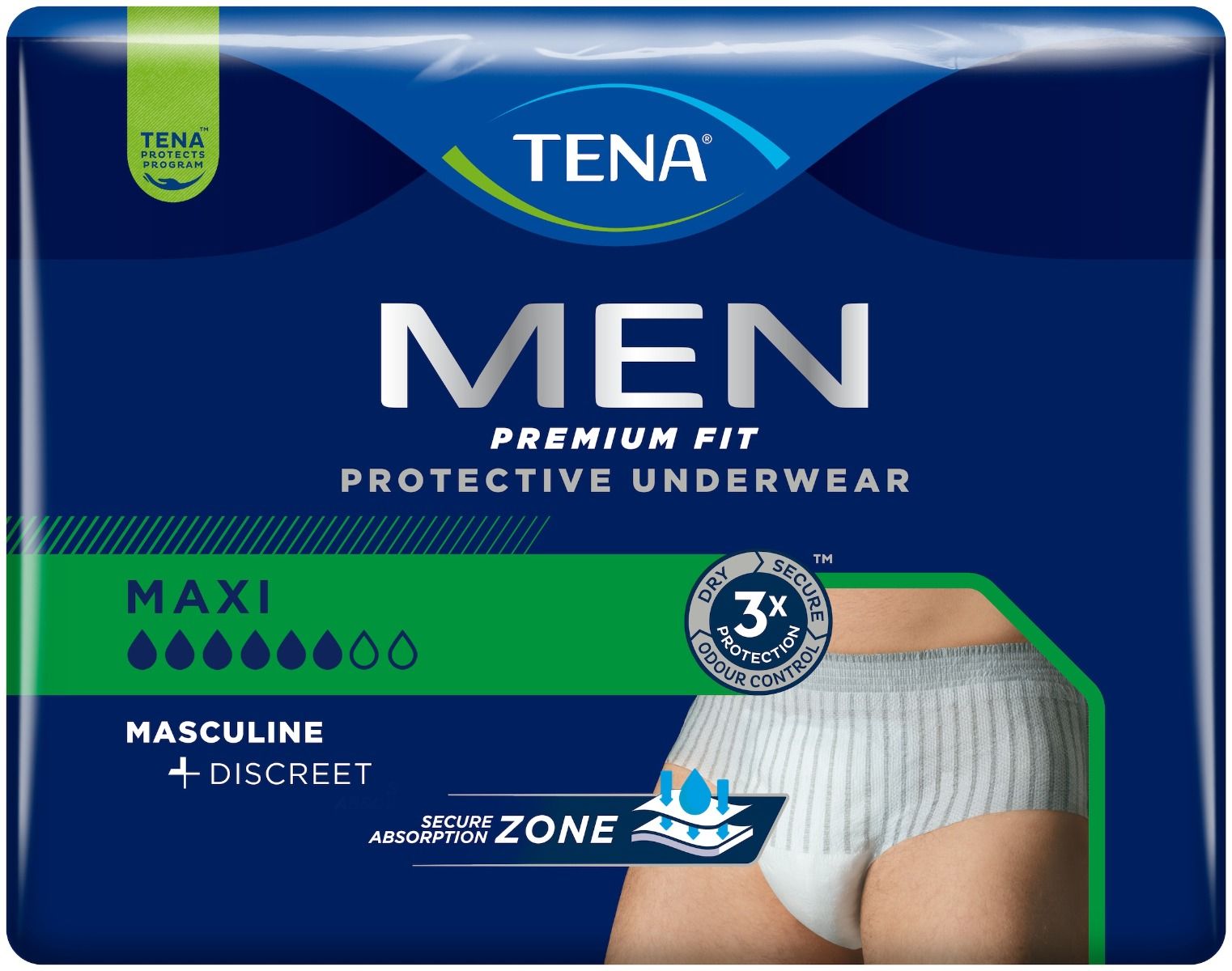 Tena\u0020Men\u0020Premium\u0020Fit\u0020Protective\u0020Underwear\u0020Maxi\u0020L\u002FXL\u0020\u0028\u002095\u002D130cm\u0029\u0020\u2013\u0020\u00283\u0020Packs\u0020of\u00208\u0029