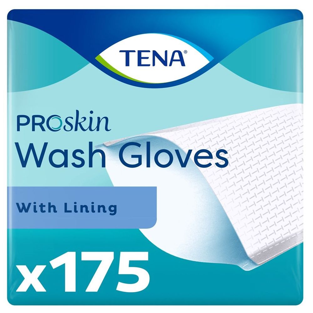 TENA\u0020Proskin\u0020Wash\u0020Gloves\u0020\u002D\u0020175\u0020Pack