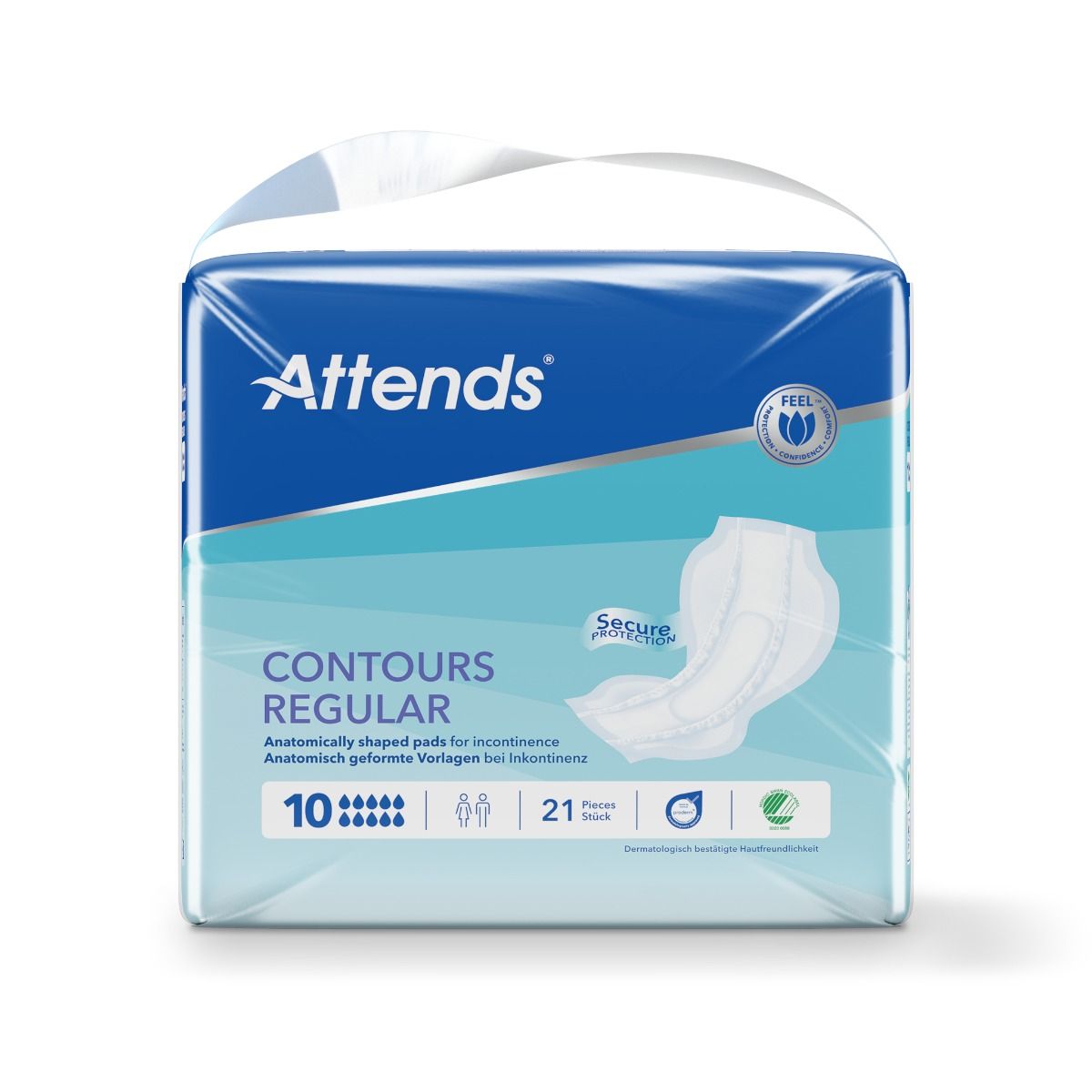 Attends\u0020Contours\u0020Regular\u002010\u0020Pads\u0020\u002D\u002021\u0020Pack
