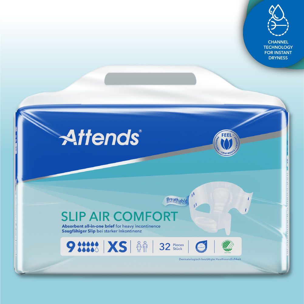 Attends\u0020Slip\u0020Air\u0020Comfort\u00209\u0020Extra\u0020Small\u0020\u002D\u0020Pack\u002032