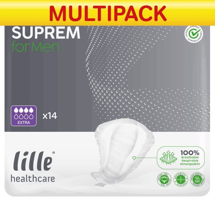 Lille\u0020Healthcare\u0020Suprem\u0020For\u0020Men\u0020Extra\u0020Pads\u0020\u002D\u002014\u0020Pack\u0020\u002D\u0020CASE\u0020of\u002012\u0020