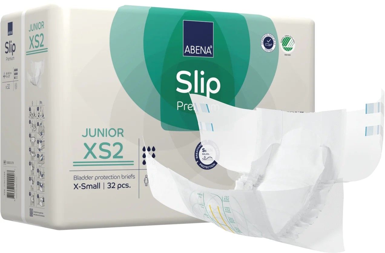 Abena\u002DSlip\u0020Junior\u0020XS2\u0020Premium\u0020\u002D\u0020Pack\u0020of\u002032