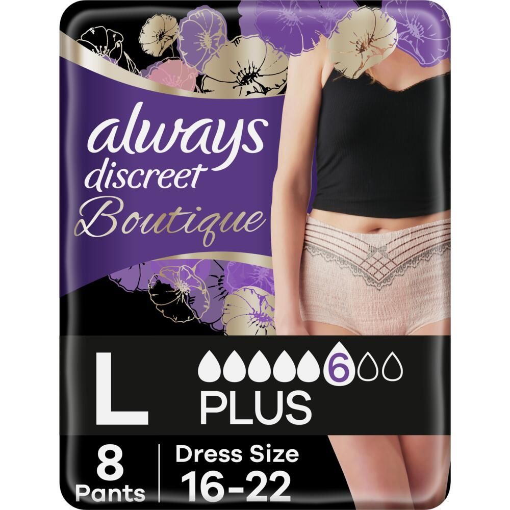 Always\u0020Discreet\u0020Boutique\u0020Pants\u0020Plus\u0020\u002D\u0020Large\u0020\u002D\u0020Case\u0020Saver\u0020\u002D\u00202\u0020Packs\u0020of\u00208