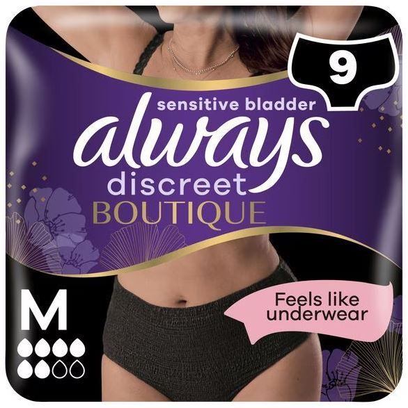 Always\u0020Discreet\u0020Boutique\u0020Pants\u0020Plus\u0020\u002D\u0020Medium\u0020\u002D\u0020Black\u0020\u002D\u00209\u0020Pack