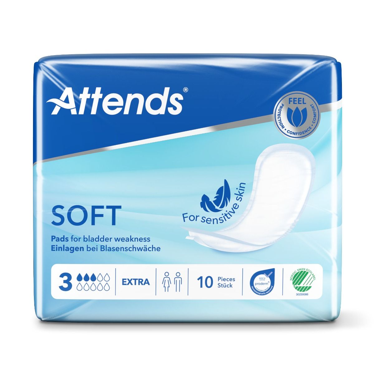 Attends\u0020Soft\u00203\u0020Extra\u0020Pads\u0020\u002D\u002010\u0020Pack