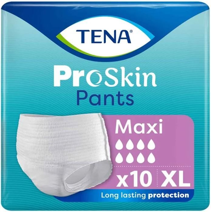 TENA\u0020Proskin\u0020Pants\u0020Maxi\u0020\u002D\u0020XL\u0020\u002D\u002010\u0020Pack
